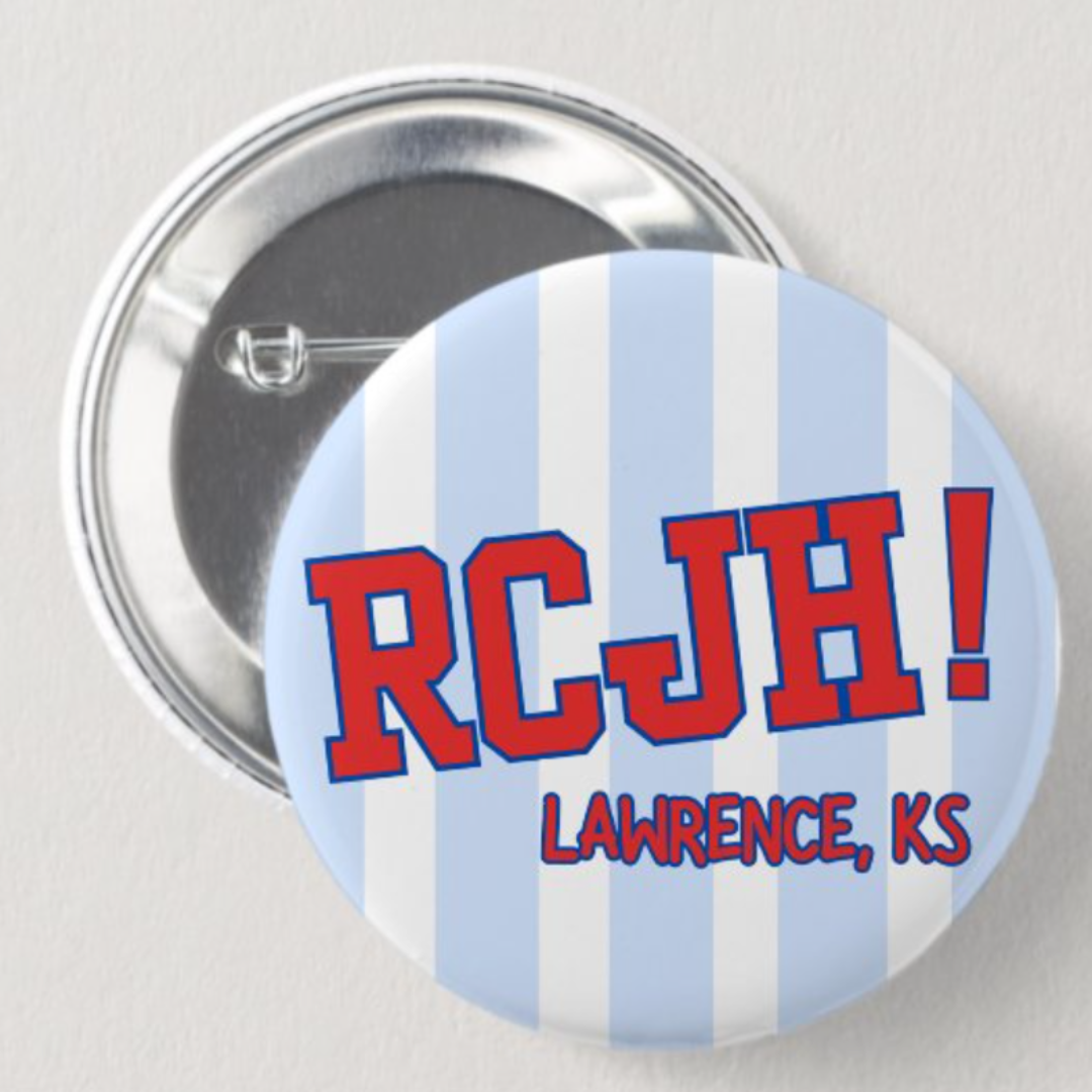 RCJH Striped Button