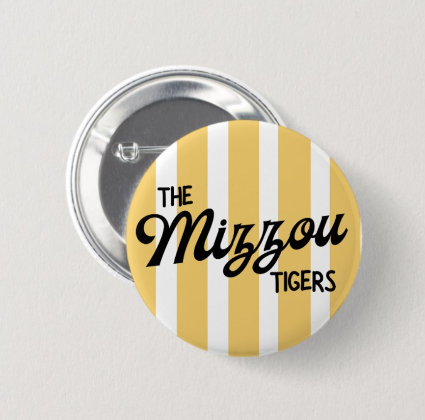 Mizzou Striped Button