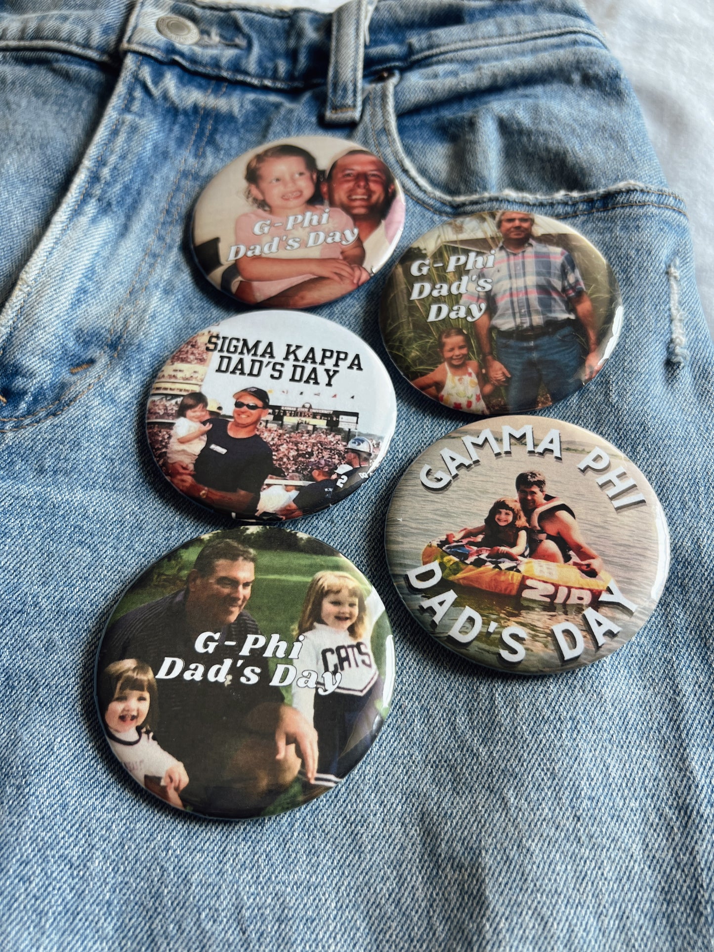 Custom Dad's Day Button