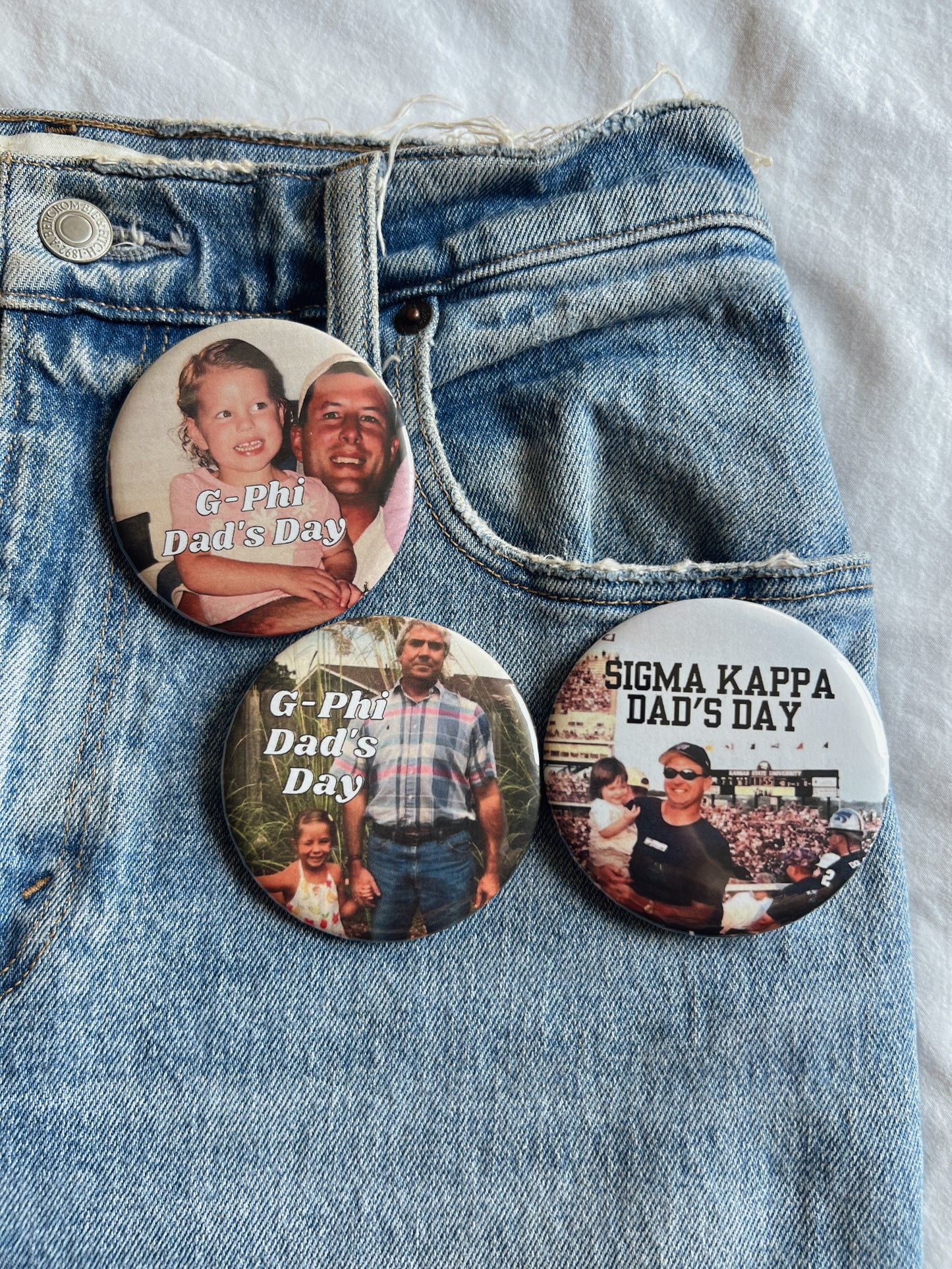 Custom Dad's Day Button