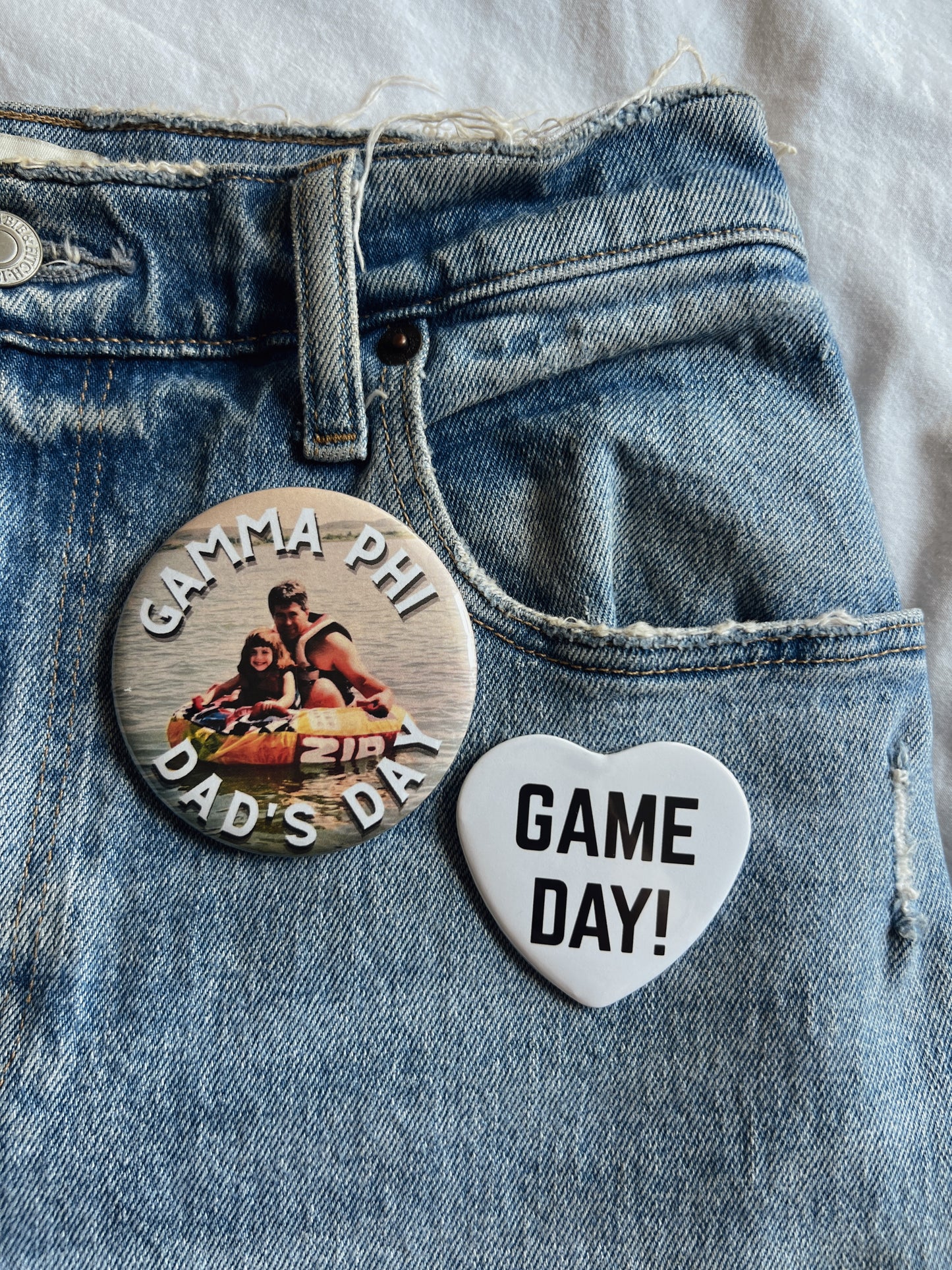 Custom Dad's Day Button