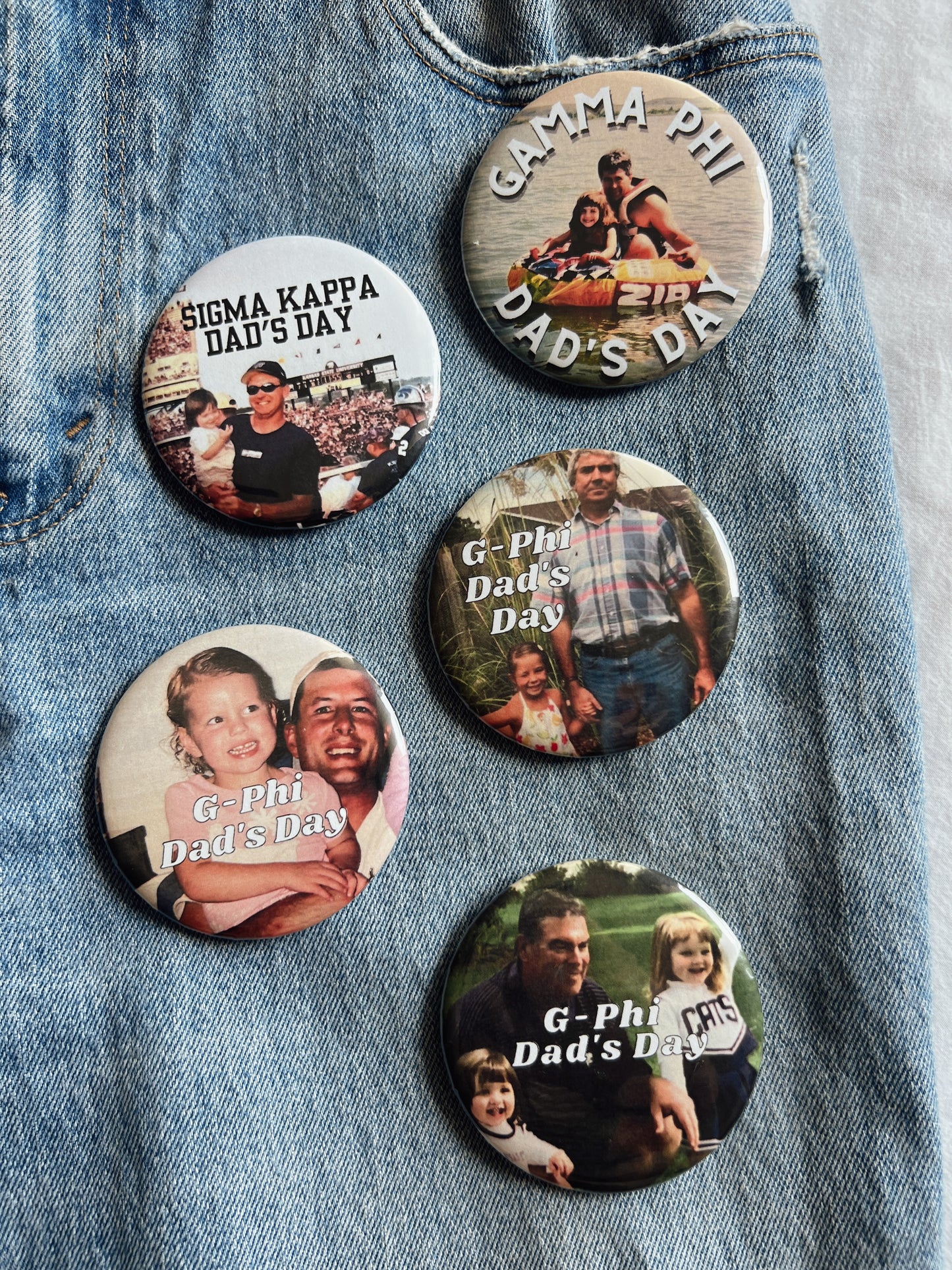 Custom Dad's Day Button
