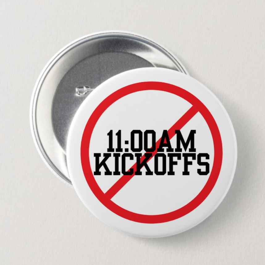 NO 11AM KICKOFFS Button