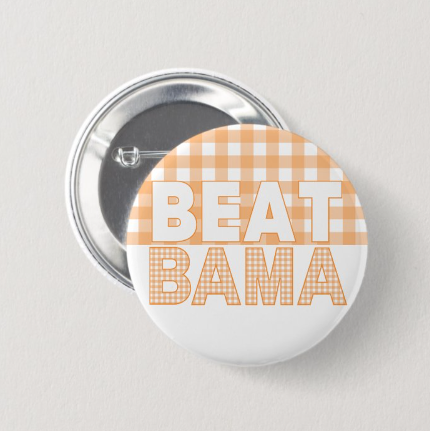 Beat _____ Gingham Button