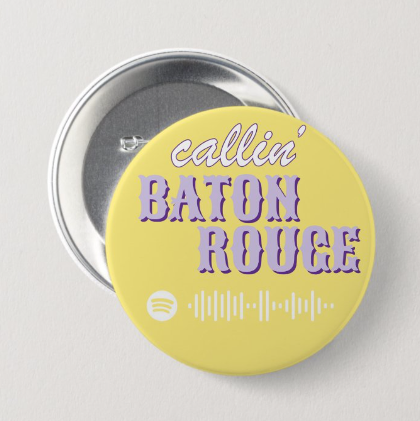 Callin’ Baton Rouge Spotify Button – LSU Edition Yellow
