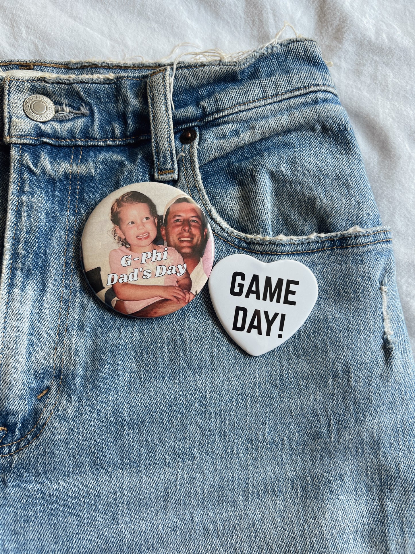 Custom Dad's Day Button