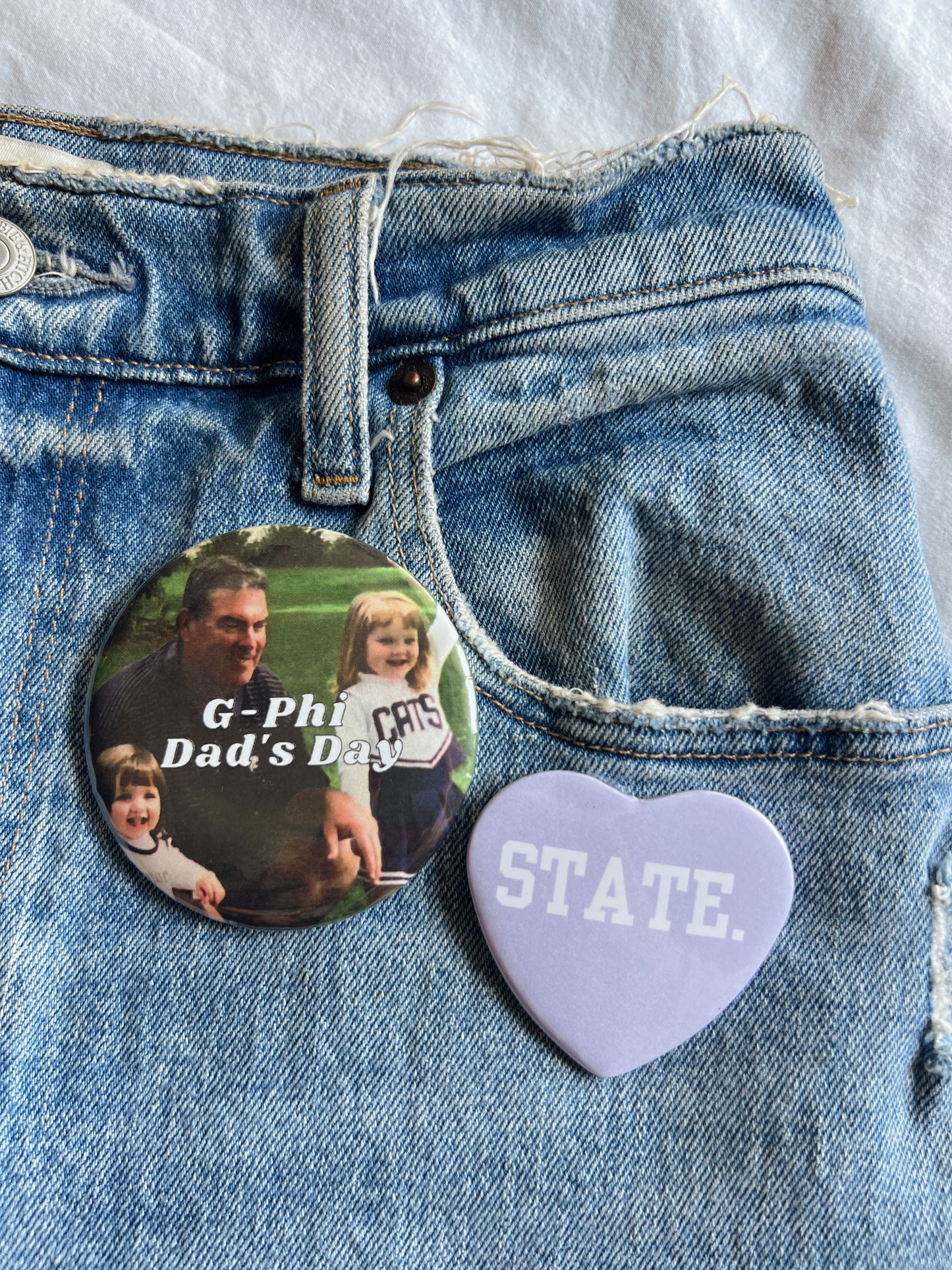 Custom Dad's Day Button