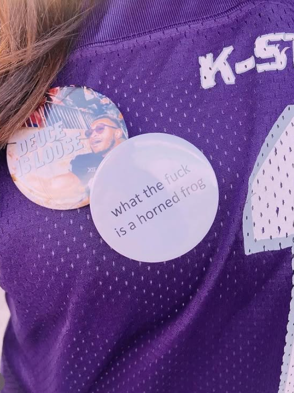 wtf is a horned frog button